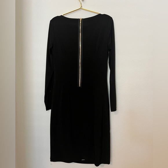 EUC Frank Lyman Design Abstract Stretch Knit Cocktail Dress Size 8 - Picture 5 of 12